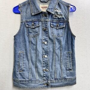 Mossimo Y2K Denim Jacket Sleeveless S